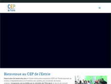 Tablet Screenshot of cepestrie.qc.ca